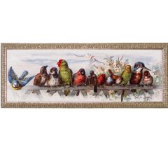 3100 2944 Feathered Friends – by Paul de Longpre – birds