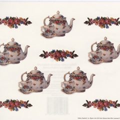5500 0142 Coffee – Tea set – Roses  (Stickers)