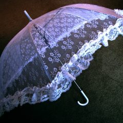 SL601 Lace White Umbrella